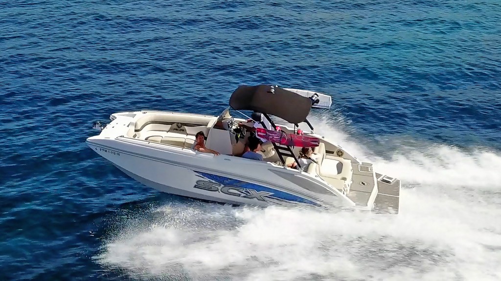 SCX 250 is one of our rental boats available from Port Adriano in Mallorca